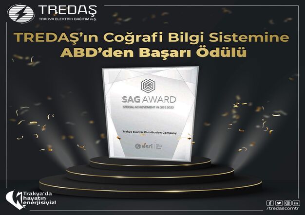 TREDAŞ’IN COĞRAFİ BİLGİ SİSTEM’NE ABD’DEN “ÖZEL BAŞARI ÖDÜLÜ”